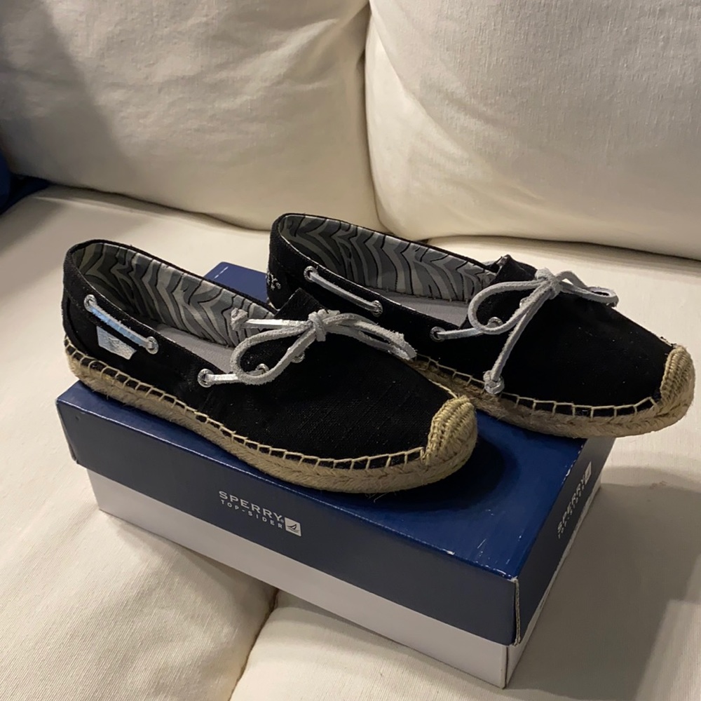 Sperry Top Sider Katama Black Flats Shoes